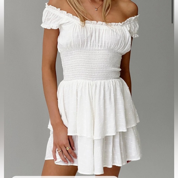 Princess Polly Love Galore Romper White - Picture 3 of 10